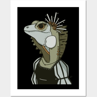 Empress Iguana Posters and Art